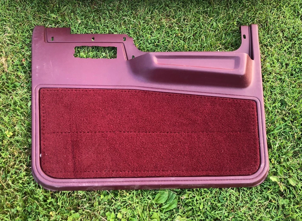 ¡NUEVO! Dodge Caravan 1989 panel de puerta pasajero moldura derecha inserto rojo Foto 2 de 4