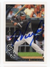SIGNED BASEBALL CARD AUTO CHICAGO WHITE SOX TOPPS 2010 DAYAN VICIEDO #US-2