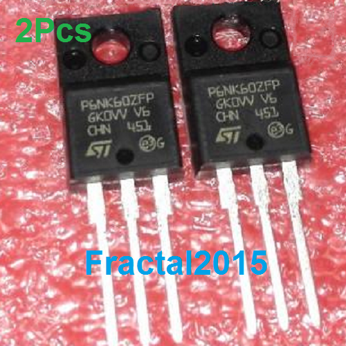 2Pcs STP6NK60ZFP P6NK60ZFP TO-220F | eBay