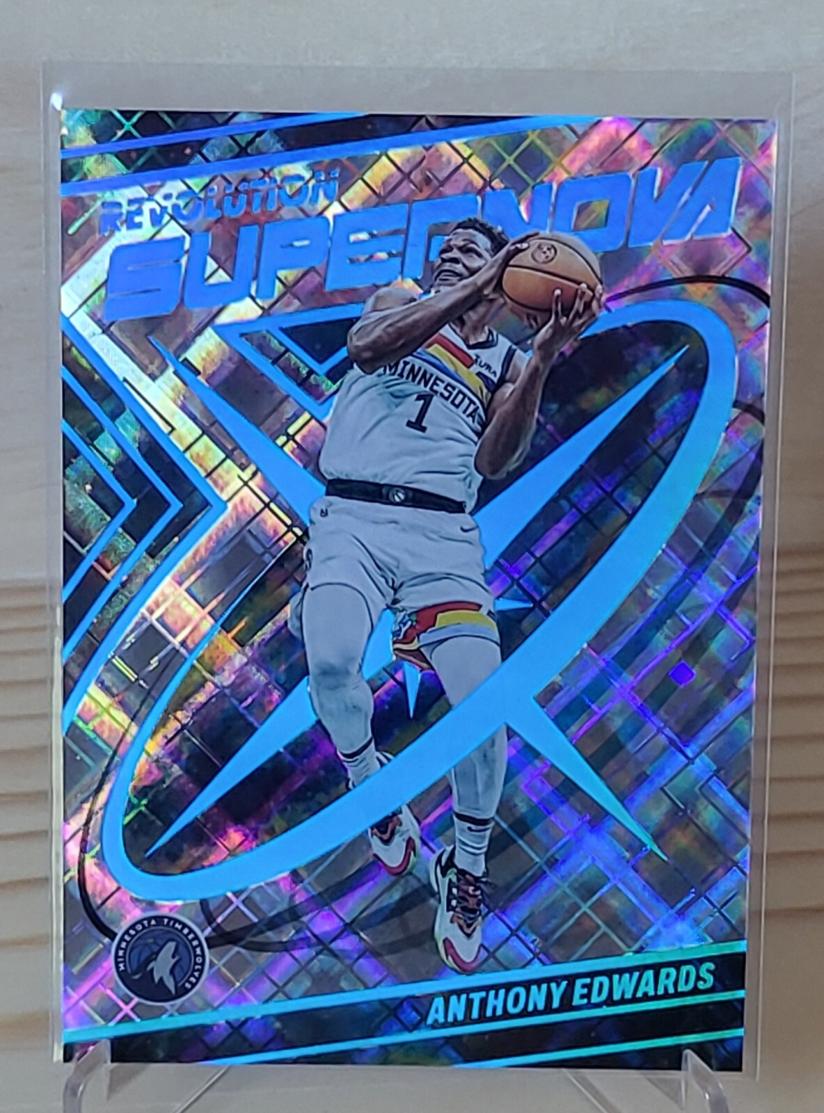 Anthony Edwards 2022-23 Panini Revolution Cosmic Supernova insert 46/99 #3