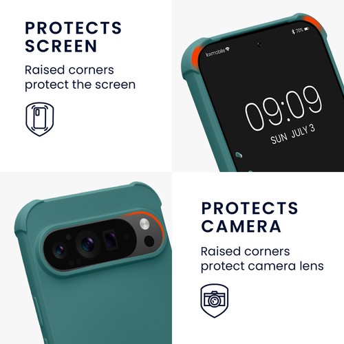 Cover in TPU per Google Pixel 9 Pixel 9 Pro con Cordino Tracolla - Photo 3/8