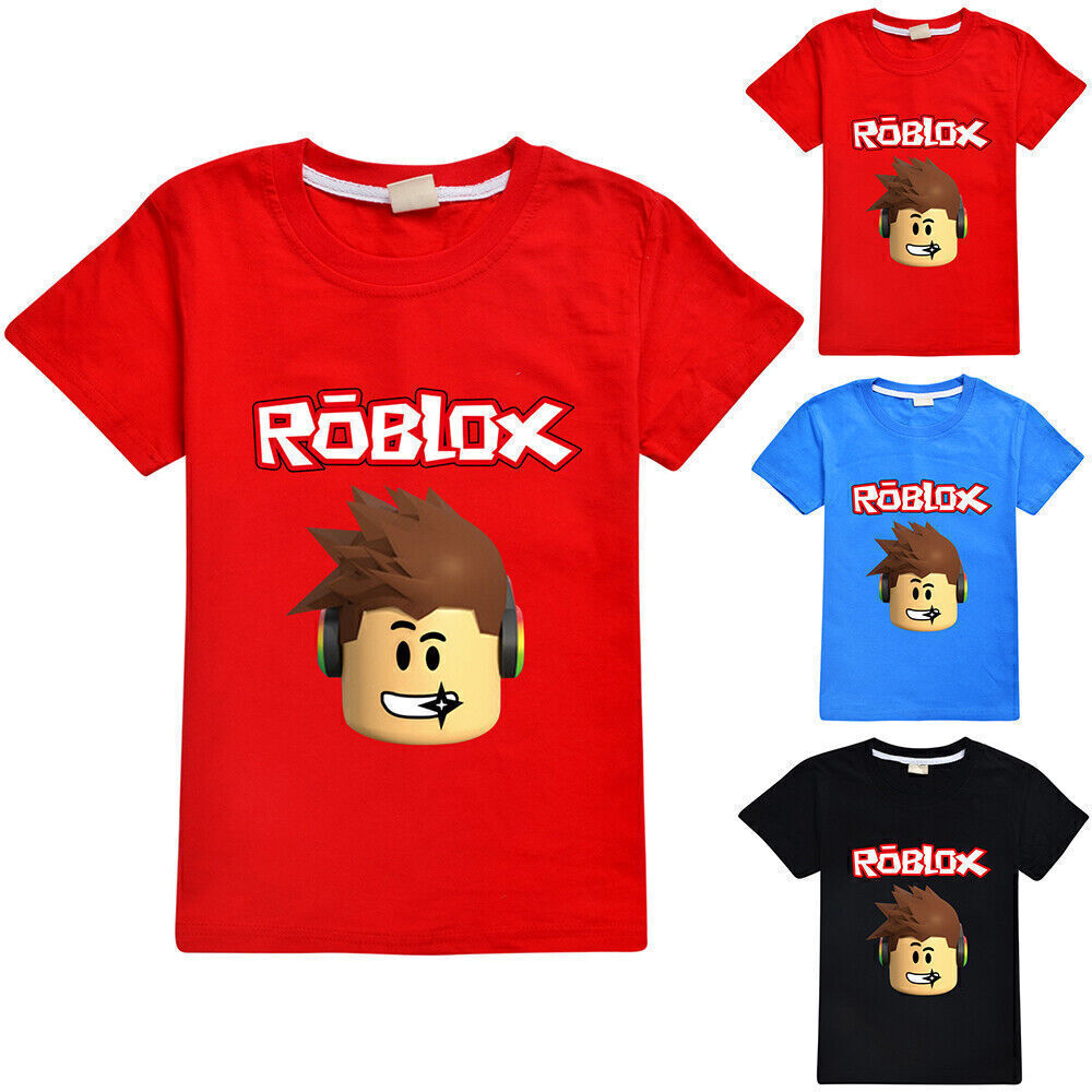 Roblox Penguin Tees Roblox Cartoon Kids Short Sleeve Round Neck T