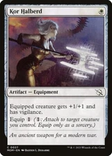 Magic the Gathering (mtg): MOM: Kor Halberd - Foil
