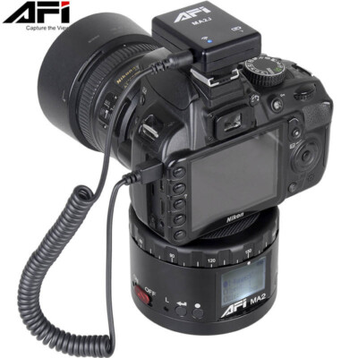 AFI MA2 Metal Electric Pan/Tilt Panorama Tripod Head For Canon Nikon Sony DSLR