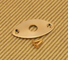 AP-0615-002 Gold Football Jack Plate For Guitar  Bass