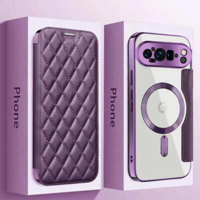Hülle Für Google Pixel 9 Pro XL 8A 7A Leder Kartenfach Magnet Magsafe Flip Case