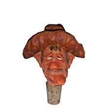 Amos Snoot Fuller Cork Bottle Stopper Drunken Cowboy Chris Hammock Bottle Stop