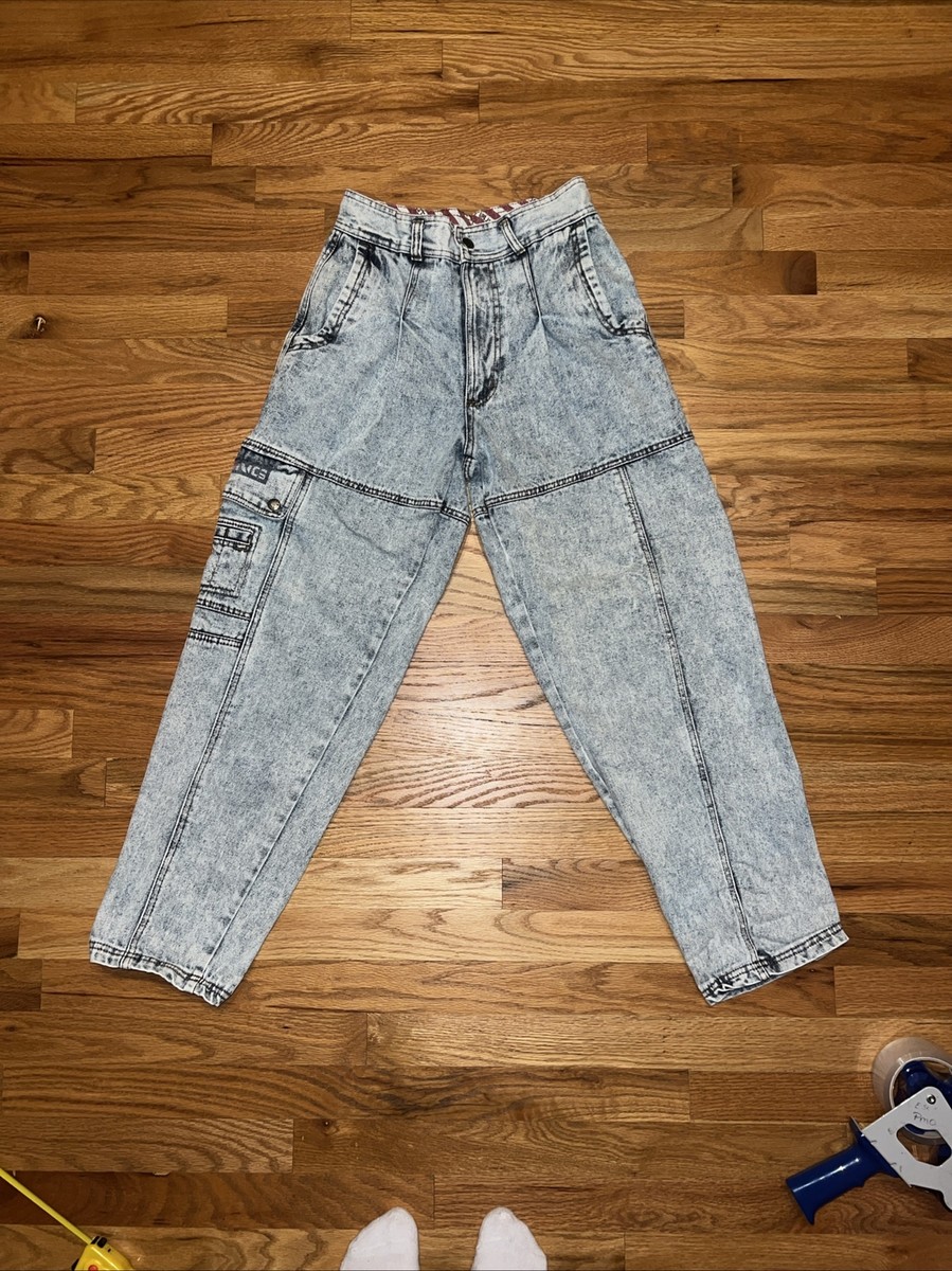 Vtg 1980s 90s Bugle Boy Men's 28x30 31M Toxic Alert Non-Toxic Pants Cargo READ View 3