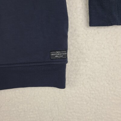 Travis Mathew Sweater Mens Medium Dark Blue Quarter Zip Golf