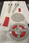 RARE NOS VINTAGE 1983 HEMAN MOTU MASTERS OF UNIVERSE FABRIC HEMAN SWORD & SHIELD
