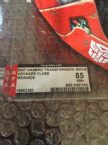2007 Hasbro Transformers: film IRONHIDE Voyager Class straordinario AFA 85/85/90 WOW - Foto 2 di 12