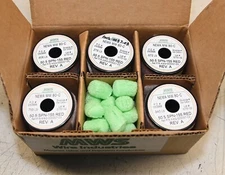 (5) Rolls MWS Magnet Wire NEMA MW 80-C 50.5 SPN-155 RED