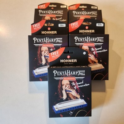 Hohner PentaHarp Set Minor Key Harmonicas Am Cm Dm Em Gm 