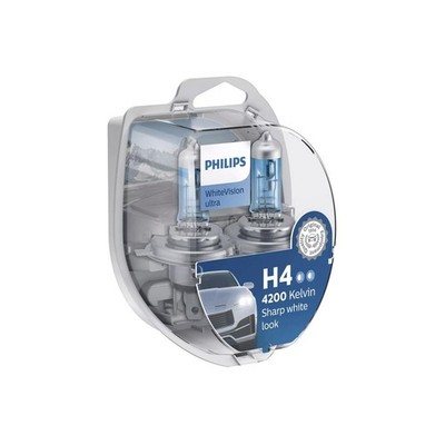 Philips WhiteVision ultra H4 Glühlampe, 2 Stück