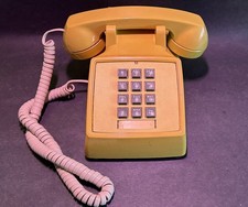 Vintage 1980  s YELLOW Western Electric Bell System 2500DMG Desk Touch Tone Phone