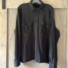 Harley Davidson Long Sleeve Shirt Collared Men's Size Large 100%  Cotton Pocket
