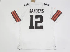 Shedeur Sanders #12 Cleveland Browns OnField Men's Game Jersey White