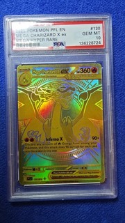 2025 POKEMON PFL EN PHANTASMAL FLAMES MEGA HYPER RARE MEGA CHARIZARD X EX PSA 10