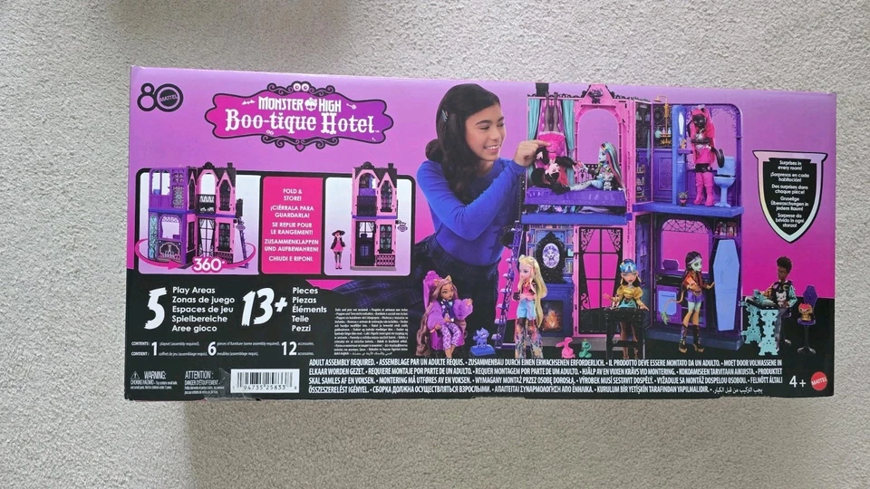 Monster High Boo-tique Hotel Playset – Boutique Dollhouse CHRISTMAS 2025 MATTEL - Image 3 of 4