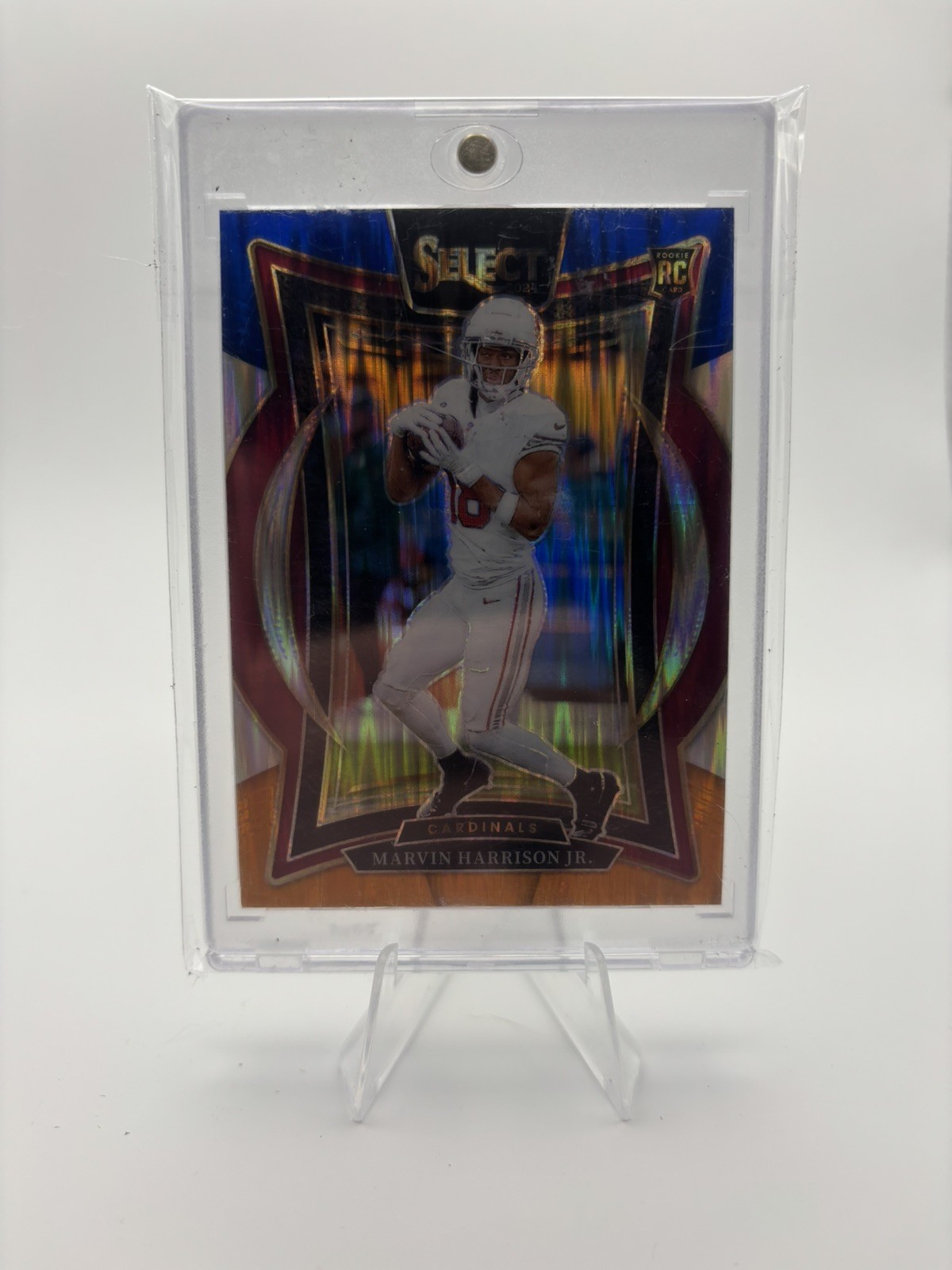 2024 Select Blue Orange Shock #28 Marvin Harrison Jr RC 14/35 Cardinals 📈