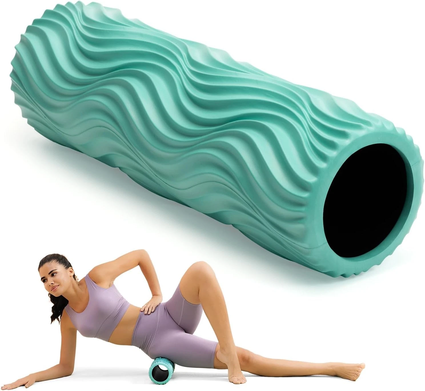 Pick Foam Roller Medium Density Deep Tissue Massager Black