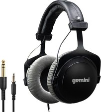 Gemini DJX-1000 Professional DJ Headphone - 57mm Dynamic Drivers, 1/8"...