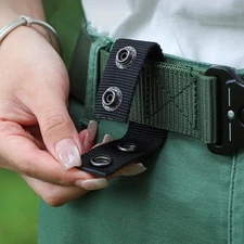 4Pcs Duty Belt Keeper Nylon Tactical Keeper Double Snaps for 2''-2.25" Wide Belt