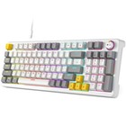 Mechanical Keyboard 96 Keys Full Size with LED Colorful Backlit USB Wired