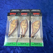Lot Of 3 Rapala Ott’s Garage Series Slim 6 Dark Brown Crawdad 1/2oz 2-3/4”NIB