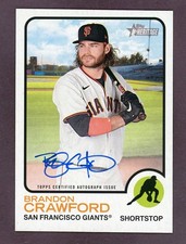 2022 Topps Heritage Real One Autographs Brandon Crawford San Francisco Giants