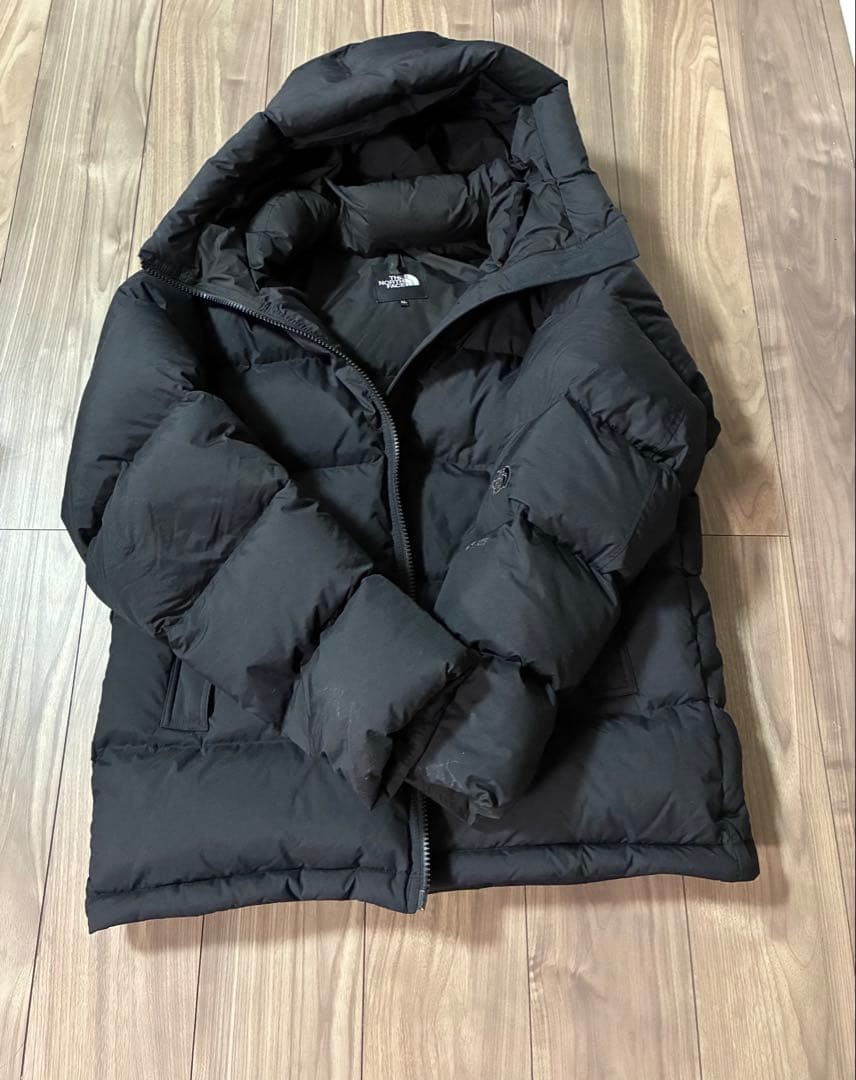 North Face Men's XL Black Down Shell Parka - Lightweight Jacket