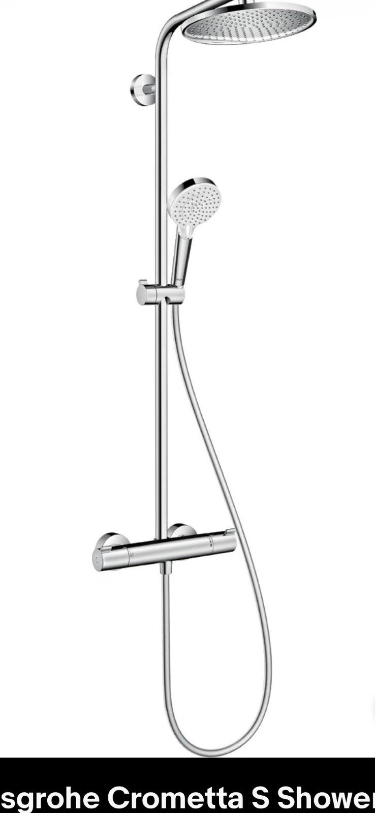 Hansgrohe vernis bled S Showerpipe 200 1 Jet with Thermostatic Shower Mixer