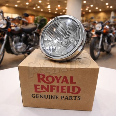 Original RAN00084/C Royal Enfield GT & Interceptor 650 schwarze Scheinwerfer-...