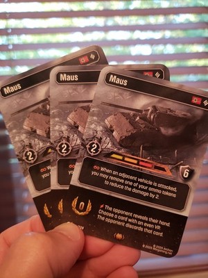 x3 Maus #56 RARE - World of Tanks TCG - First Strike
