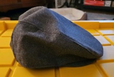 CHAPS GRAY WOOL/POLYESTER CABBIE NEWSBOY FLAT HAT CAP MEN'S L/XL