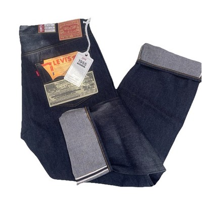 MEN'S Levi Vintage Clothing 1955 501 Original Fit DARK WASH 38X34