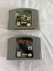 Turok 1 And 2 Seeds of Evil N64 Authentic Lot Of 2 Cleaned and Tested!!