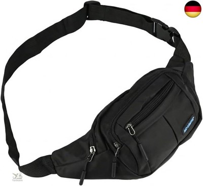 No Limits Herren Bauchtasche   Sportliche Gürteltasche Kratzfest, 4 Fächer, Ver