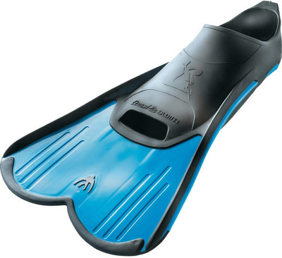 Short Full Foot Pocket Fins for Swimming or Training in the Pool and in the Sea