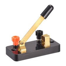 Single Pole Switch Single Pole Single Throw (SPST) Switch, Black Red Copper Tone