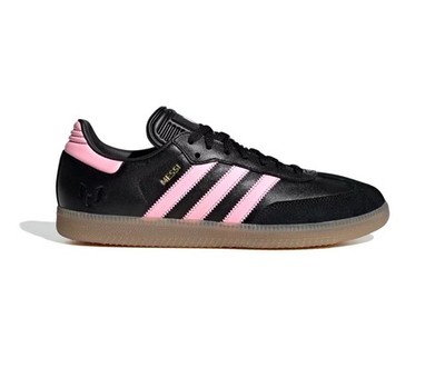 Adidas Samba Messi Shoes Black/Pink/Gum Men's Size 11.5 JP7845 NEW