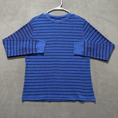 #ad #ad Arizona Jean Co Shirt Youth XL Husky 18 20H Blue Striped Thermal Long Sleeve $12.88