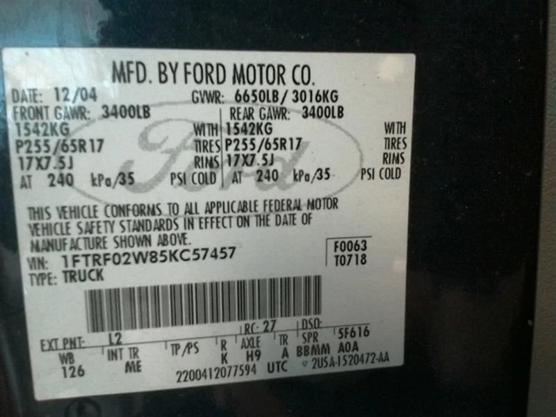 Medidor de flujo de aire 10-415 6,8 L compatible con 00-05 EXCURSION 10179874 Foto 4 de 4