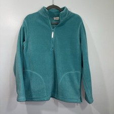 Vintage LL Bean 1/4 Zip Pullover Fleece Youth Size Large 14/16 Or Womens Small