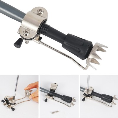  Ice Walking Claw Crampon Sticks Eis Schnee Walking Grip Crutch Trekking Pole