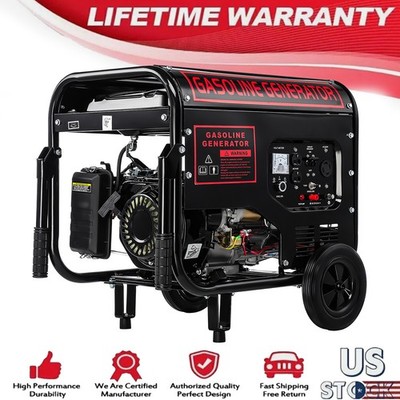5000W Gas Inverter Generator Electric Start 274cc OHV Engine 110V&220V Volt 60Hz