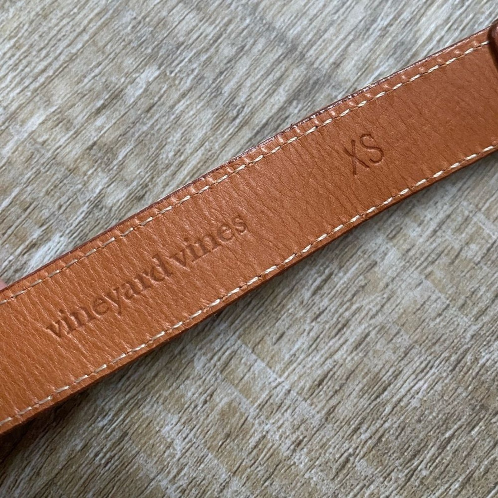 Vineyard Vines Patchwork Silk Leather Buckle Belt… - image 12