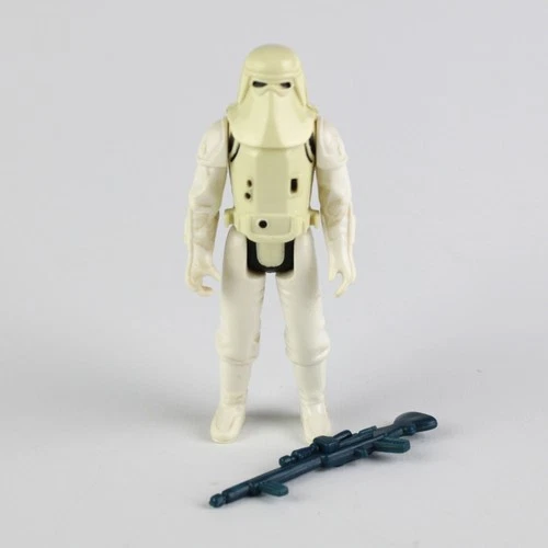 Star Wars Snowtrooper with Rifle, Original Vintage 1980 Kenner Figure, Unitoy