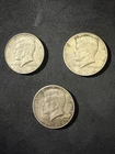 Lot of 3 Kennedy 1964 Silver Half-Dollars - Circulated - Good Condition