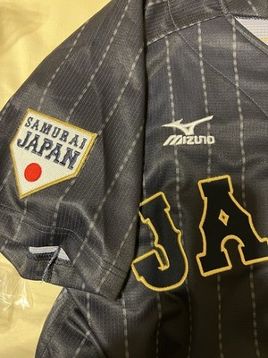 NEW MIZUNO Japan WBC WORLD BASEBALL Classic Jersey Navy Blue/Grey